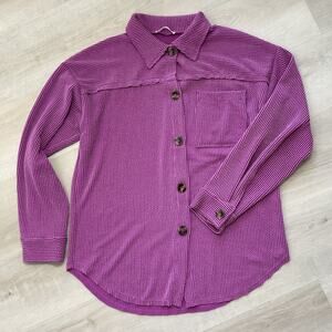 Reborn J the plus Womens Button Up Cardigan Violet Large